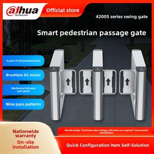 大华旅游频道摇摆机办公楼人脸识别刷卡自动传感器开关门禁4200S