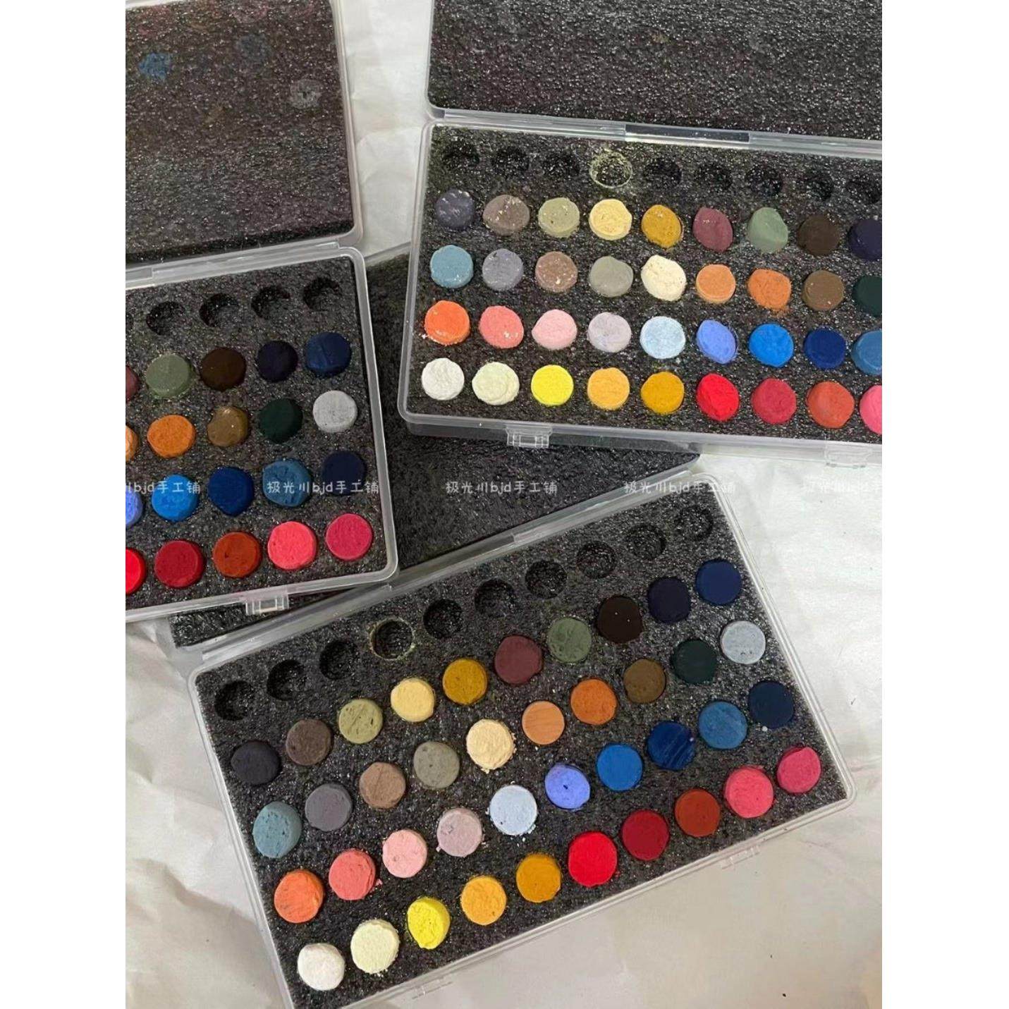 Schennelier彩色粉末肖像40色套装八包Bjd婴儿彩妆模型粘土Bjd眼,文具电教/文化用品/商务用品,水粉颜料,淘宝优惠券,粉丝福利购,淘宝优惠卷