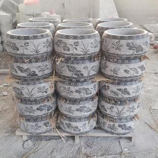 青石柱墩基石墩垫基石柱脚石雕柱皮革圆墩空心石柱基石柱顶石庭院