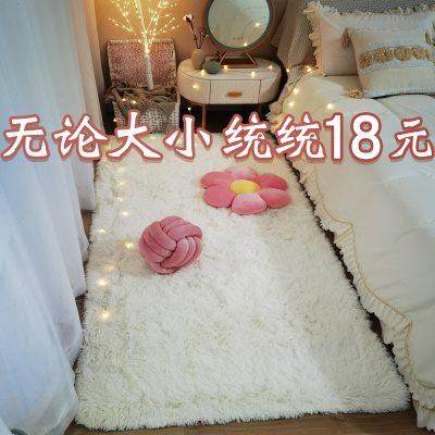地毯卧室客厅2024新款床边毯高级感免洗可擦毛毯地垫房间茶几加厚
