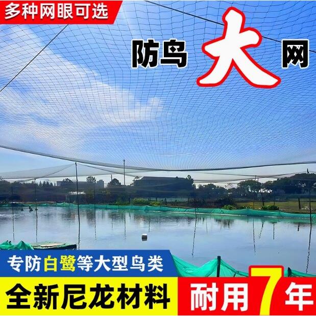 果园防鸟网西瓜大棚尼龙线防鸟用网鱼塘防白鹭防老鹰防大鸟用的网