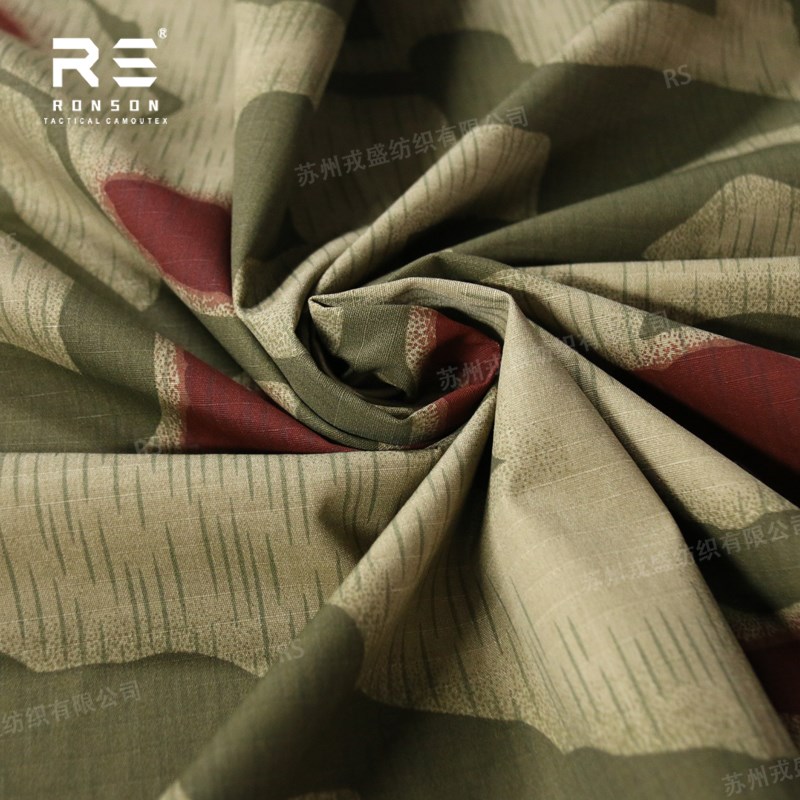 戎盛马什西德沼泽式2型迷彩尼棉格子布舒适耐磨战术服装帽子面料
