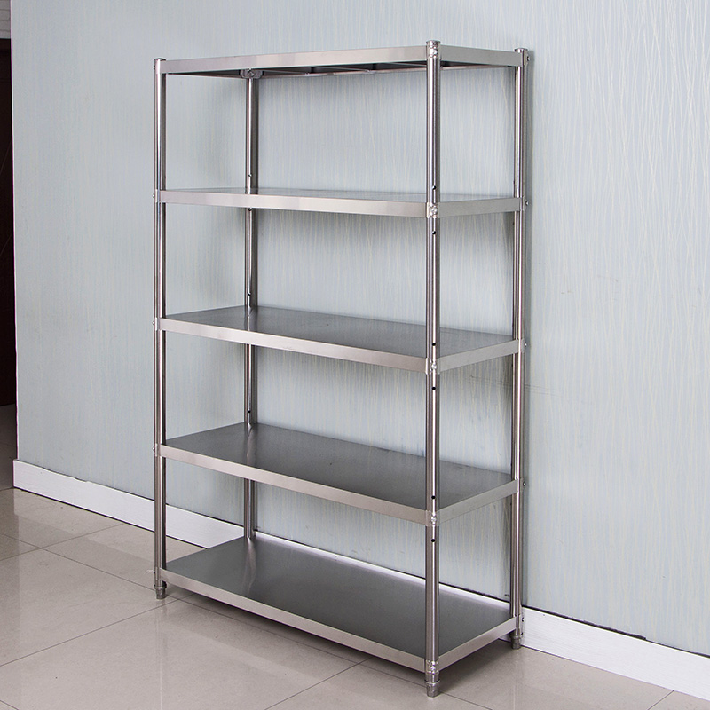 加厚不锈钢货架定做厨房五层置物架仓库架子家用微波炉储物架订制