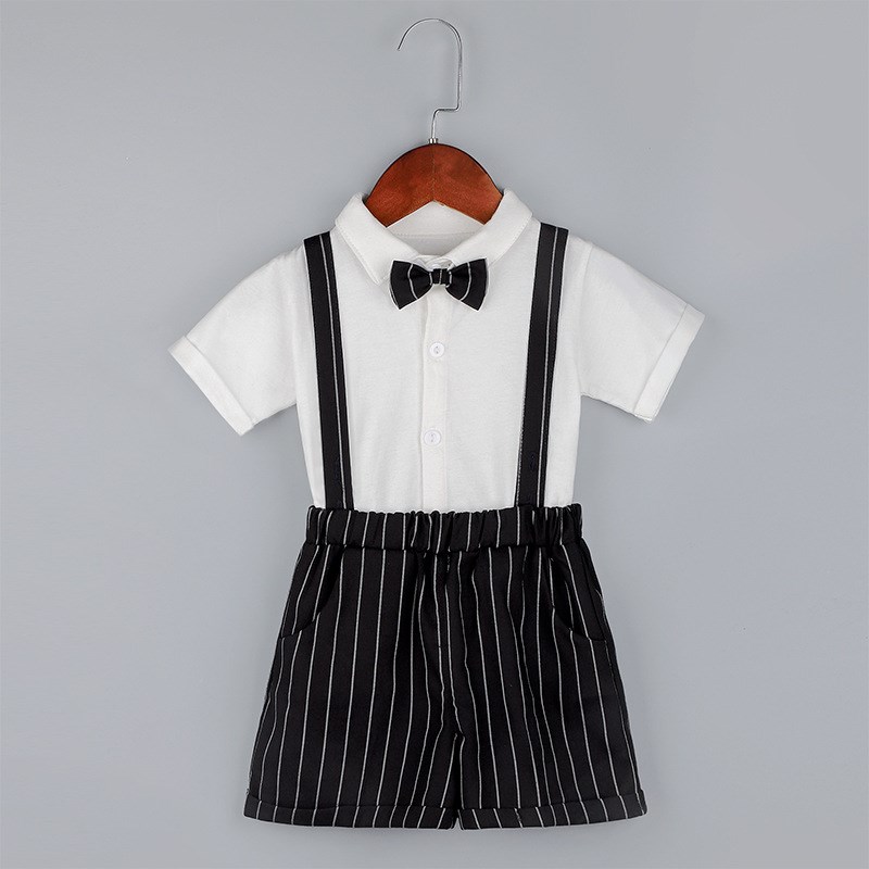 小男童西装春夏季宝宝1周岁宴礼服D2抓周衣服婴幼儿童生日英伦套