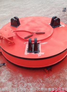 家货供应电磁吸盘废钢废铁厂圆形强UBC力厂吸盘叉车起重机电现磁