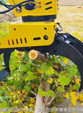 全自动大型木机 TJZ林场剪砍树机伐木锯伐原木切割挖机掘液修压抱