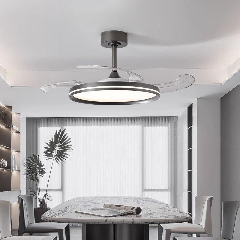 意式极简风扇吊灯全光谱护眼客厅餐厅卧室大风力静音一体吊扇灯,家装灯饰光源,风扇灯,淘宝优惠券,粉丝福利购,淘宝优惠卷