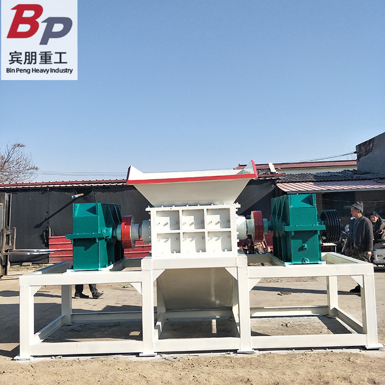 双电机工业废旧金属油漆桶双轴撕碎机  沙发床垫家具破碎机设备
