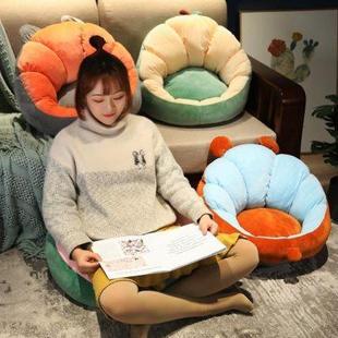 可爱懒人坐墩飘窗卧室家用屁股圆垫子 卡通榻榻米坐垫地上蒲团日式