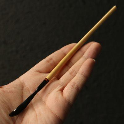 精品纯手工制作天然实心竹牛角头茶拨竹茶具茶扒取茶器茶针茶道具