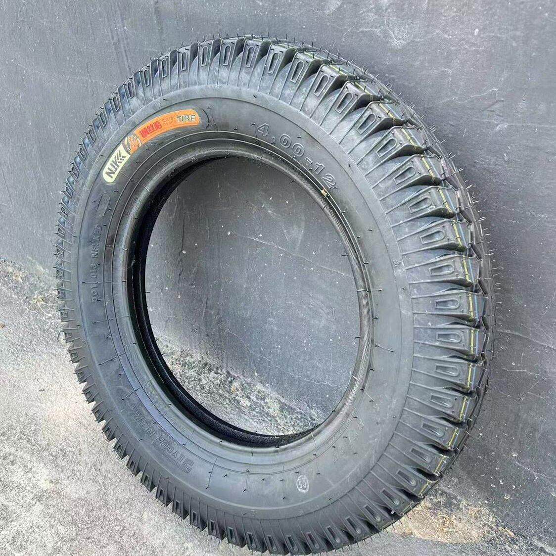 耐力可钢丝胎防刺300/350/375/400/450-12全型号8P钢丝胎三轮轮胎