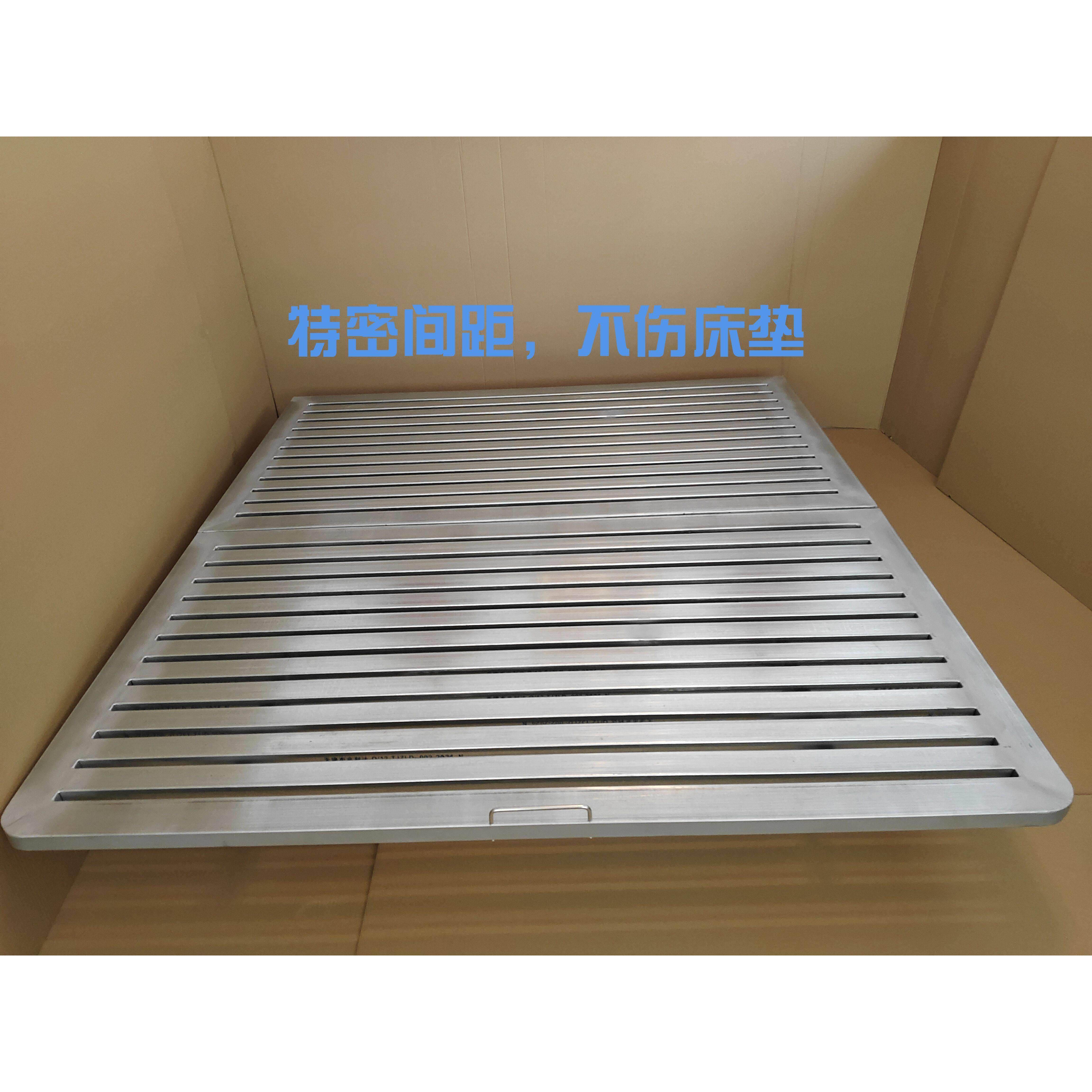 网红不锈钢悬浮床轻奢钢架床加密排骨架加厚镀锌钢管铁艺双人床架