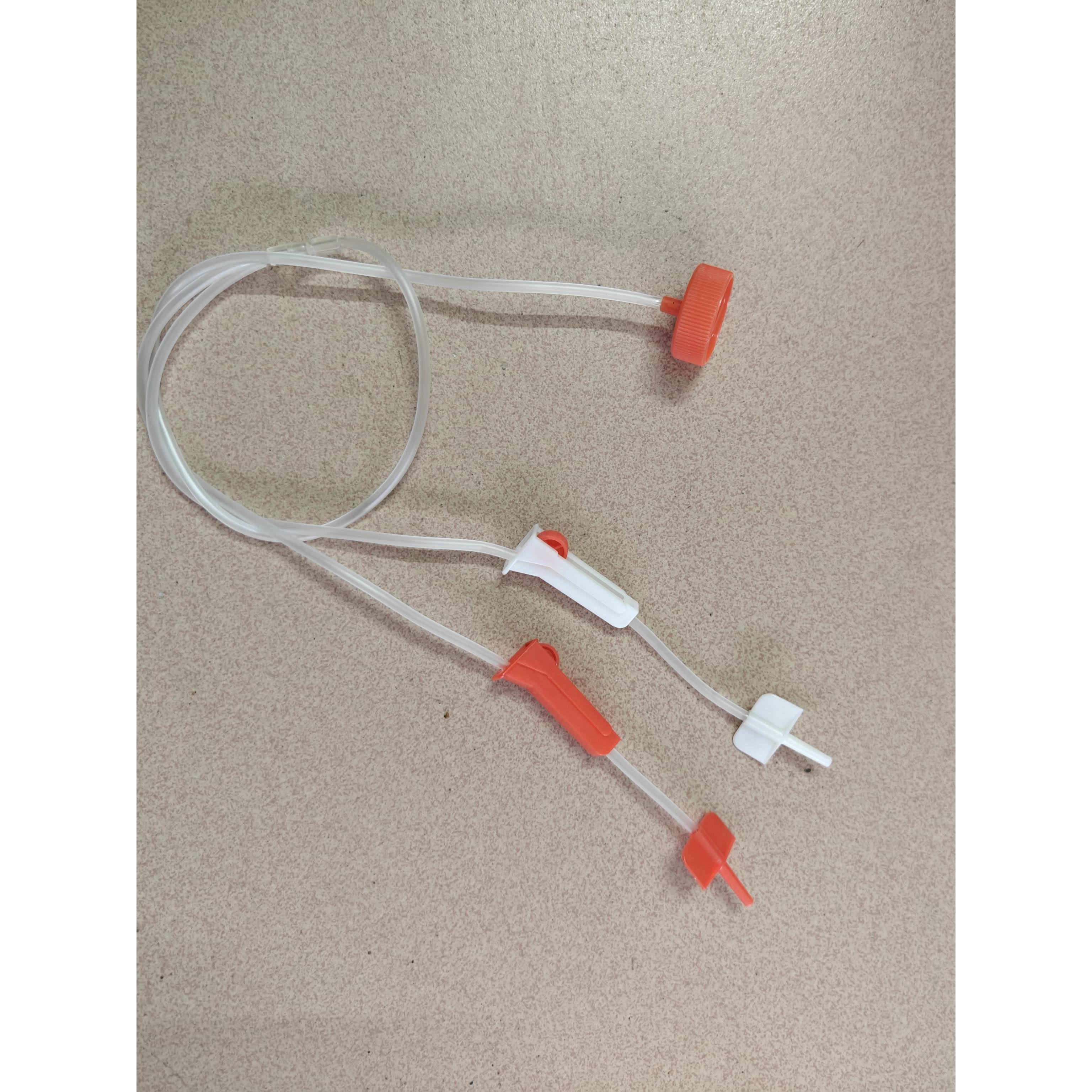 果树输液管双色管一出二充气管输液袋输液管加厚抗高压江南管农用
