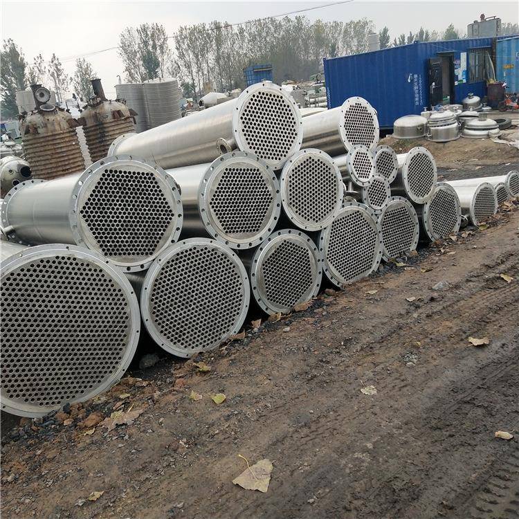 二*手冷凝器供应商100平方200平方钛材高压冷凝器二*手搪瓷冷凝