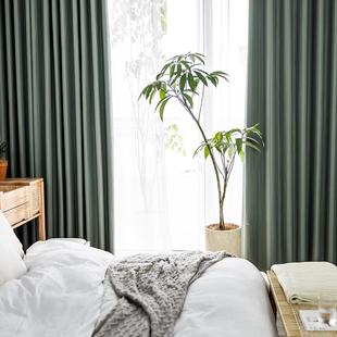 2024年新款遮光窗帘卧室客厅家用现代简约轻奢日韩式遮阳挡光布料
