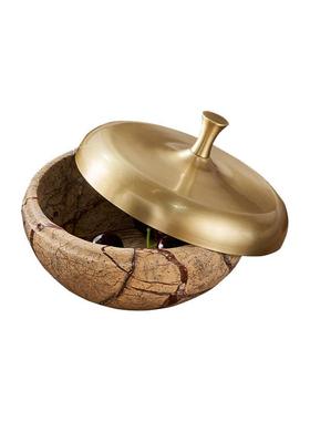 港式装饰样品房沙发茶几装饰罐摆件饰品盒马毛托盘纸巾盒组合套装