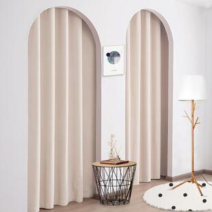 服装店免打孔试衣间窗帘无障碍豪华风格试衣间窗帘隔断窗帘流行布