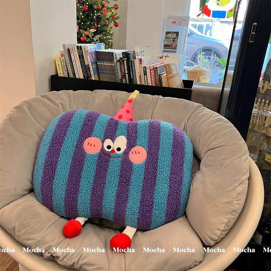 网红多巴胺羊羔绒毛肚枕头办公室靠垫可爱护颈助眠学生宿舍午睡枕,居家布艺,靠垫/抱枕,淘宝优惠券,粉丝福利购,淘宝优惠卷