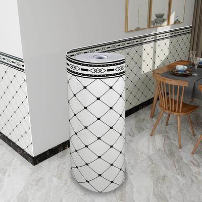 壁纸自粘防水防潮防撞壁贴墙裙壁纸彷瓷砖墙贴大理石墙面装饰翻新