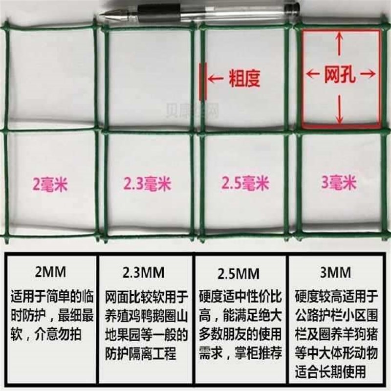 铁丝网护栏养鸡鹅鸭栏网围栏z家用养殖网高速公路防护网格加粗