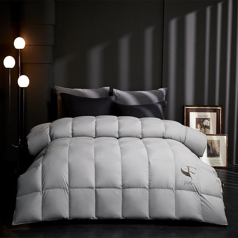 高端匈牙利95白鹅绒羽绒被冬季加厚被芯抗寒P轻柔保暖单双人被褥