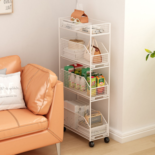 包包收纳神器门后包包放置架夹缝超窄抽拉柜包架小推车客厅侧边柜