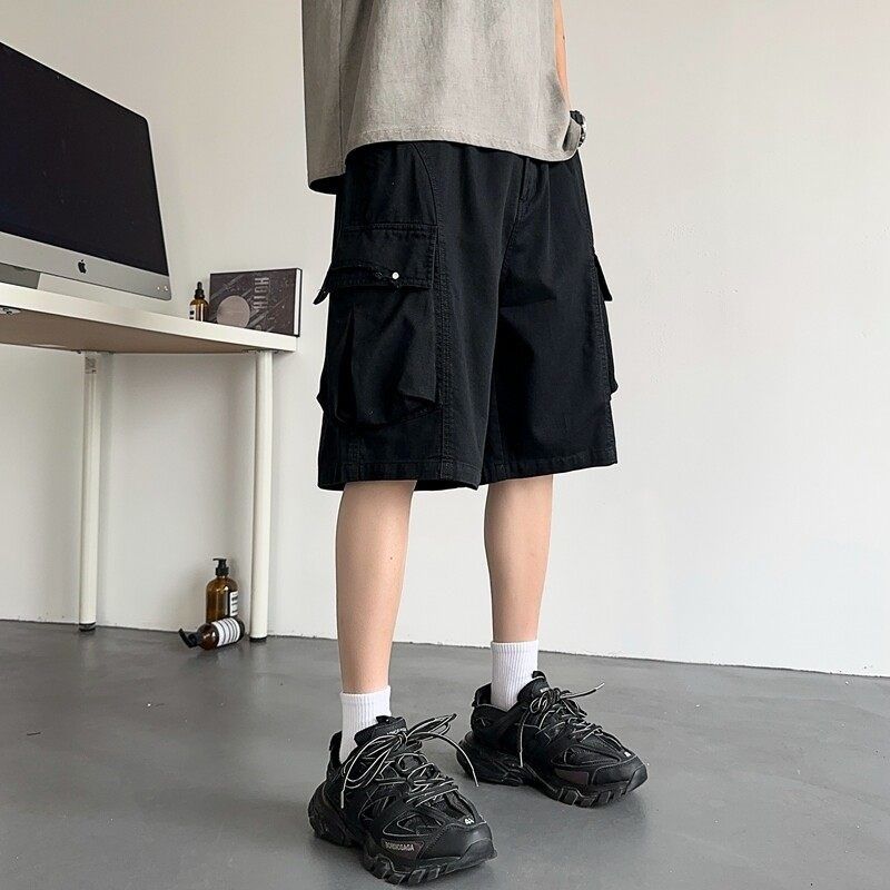 美式工装风夏季男士直筒宽松水洗纯棉亲肤立体口袋休闲 短裤,男装,短裤,淘宝优惠券,粉丝福利购,淘宝优惠卷