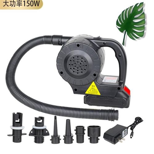 蓄电充气泵抽气泵打气泵筒露营充气垫床游泳水池橡皮艇电动充