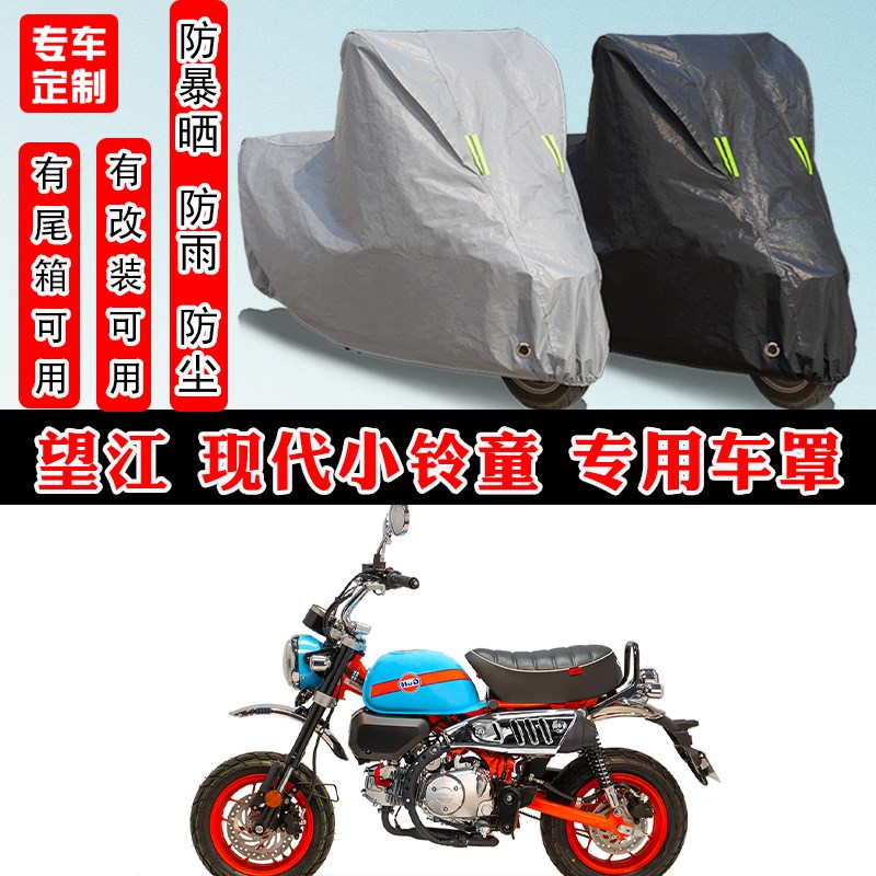 望江 现代小铃童摩托车专用防晒防雨雪车衣车罩加厚防尘罩套车盖