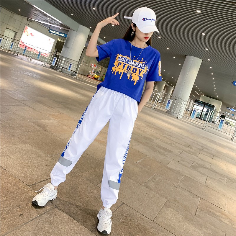 跑步夏装搭配一整套夏天休闲运动服装套装女夏季2025新款时尚洋气