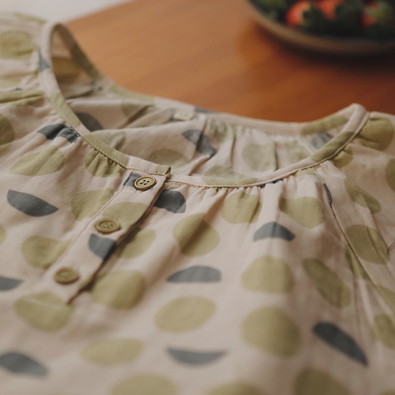 日系新款套头睡衣女纯棉纱布长袖套装春秋季可外出全棉家居服大码