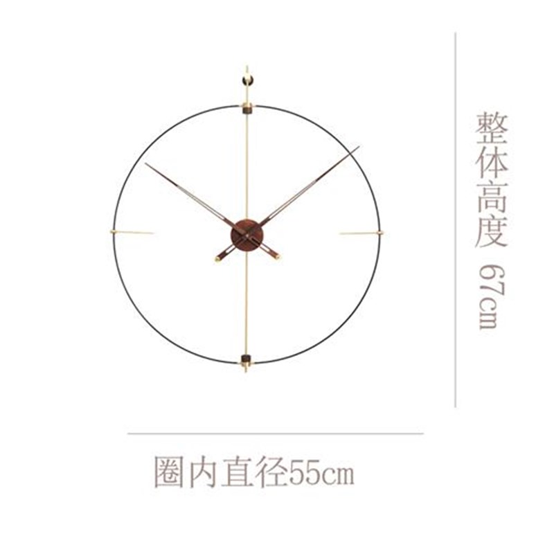 适用于客厅摆件欧纯铜轻奢挂钟个性创意艺术简约时钟家.用现代装