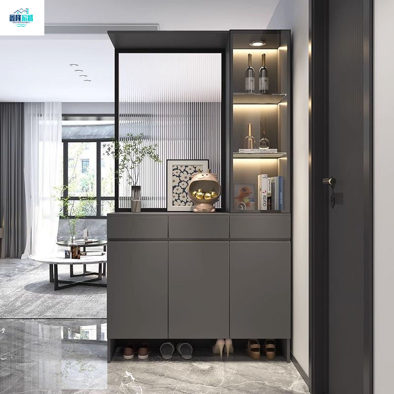 玄关柜屏风隔断客厅遮挡柜客厅隔断柜入户门口二合一体储物柜爆款