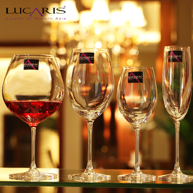 原装进口Lucaris水晶玻璃杯香槟杯家用大号红酒杯高脚杯葡萄酒杯