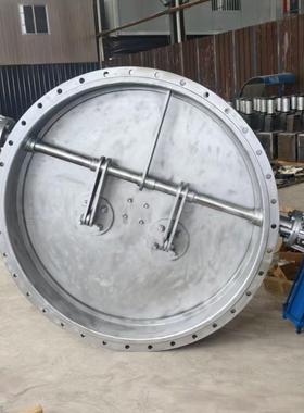 大口径零泄漏通风蝶阀D642X-2.5S2205材质烟气废气零泄漏通风蝶阀