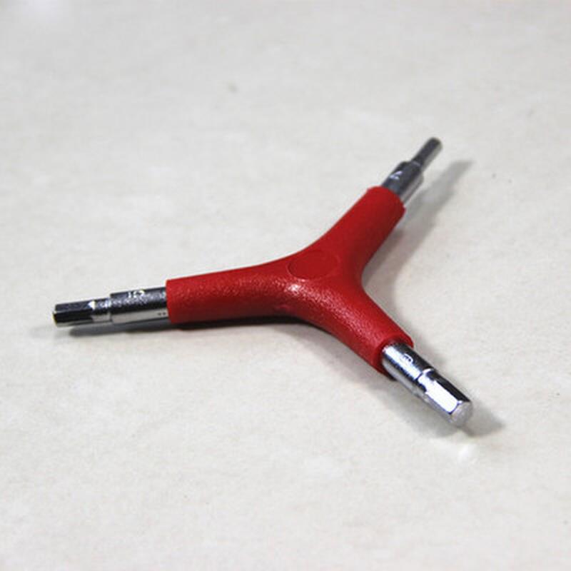 三合一内六角扳手 4/5/6mm 超实用三角形内六角扳手 单车工具
