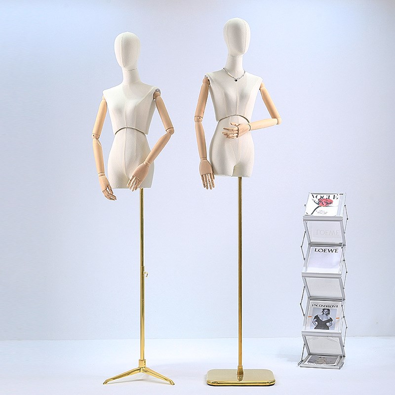 扭腰半身模特道具女全身服装店橱窗假人台女装模特人偶架子展示架