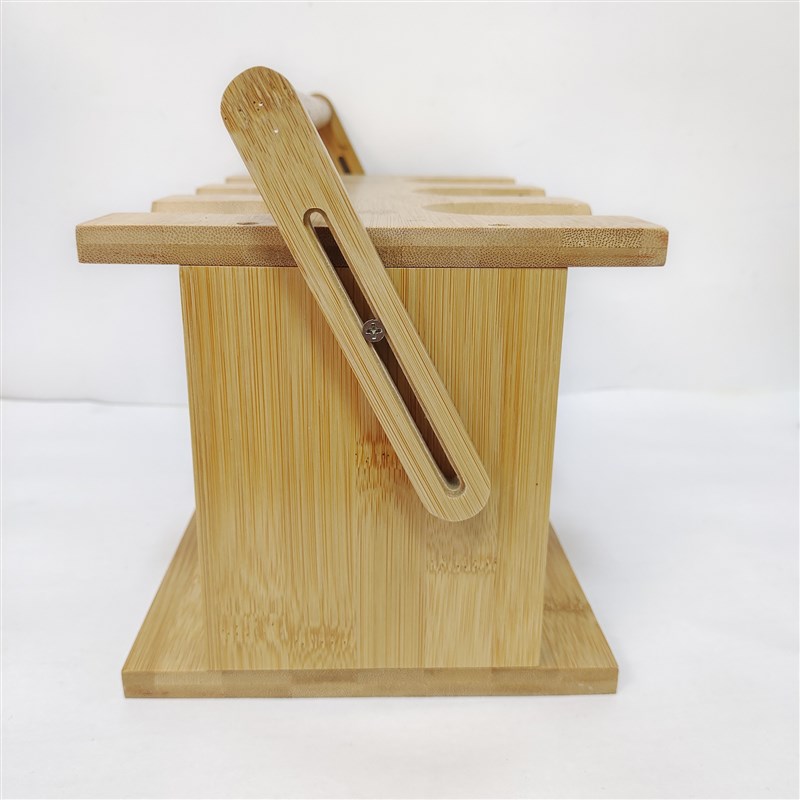 定制竹制酒杯架 木制手提悬挂红酒杯提挂 厨房酒柜收纳整理支架