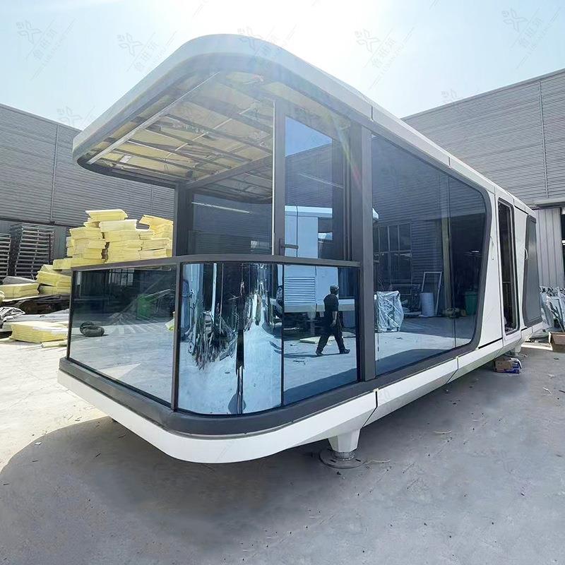 鲁班筑豪华预制仓移动家庭模块化集装箱微型房屋新式太空舱酒店