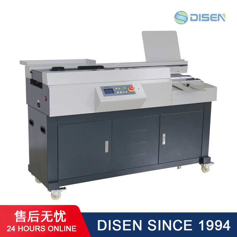液晶全自动A4无线胶装机有侧胶automatic glue binding machine