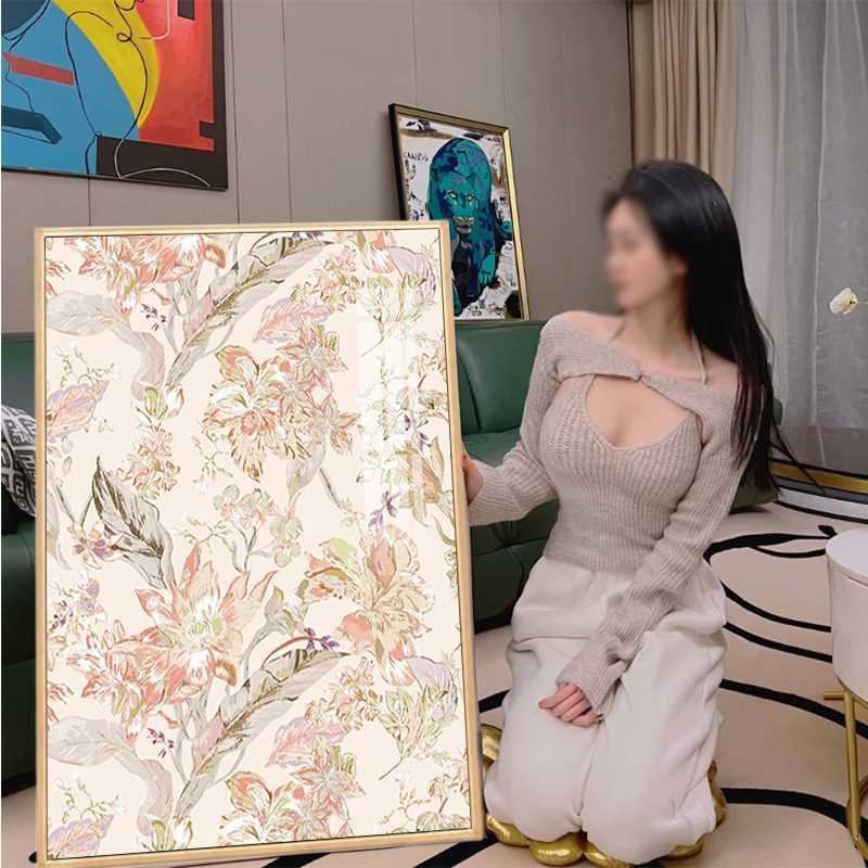 艺术高级感植物花卉十字绣小件客厅卧室创意手工点贴钻石画满钻5d
