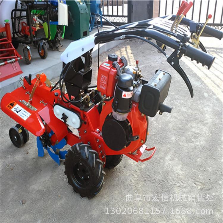 手推葡萄开沟埋藤机自走式田园管理机安徽黄姜种植高速扶垄机