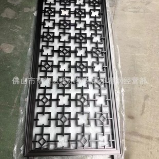 厂家 屏风激光镂空格栅屏风 不锈钢花格屏风 楼盘酒店新中式