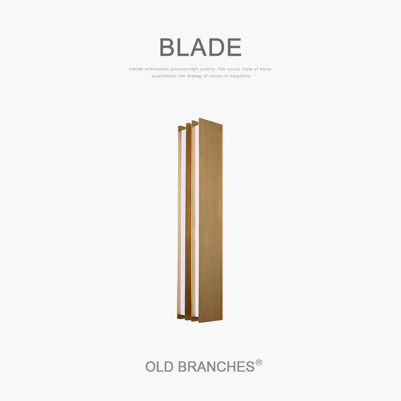 老树枝 BLADE意式极简全铜长条壁灯现代客厅卧室背景墙过道气氛灯