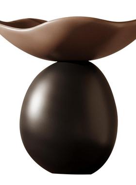 玄关中时来运转摆件柜钥匙桌面收纳果盘高级感家居装饰品