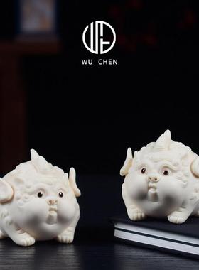 陶瓷皮绣客厅家居桌面摆件办公室书房乔迁开业Fortune店茶几装饰