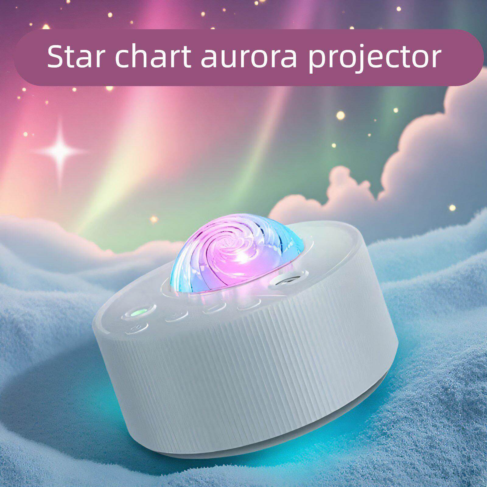 星盘北极光投影灯浪漫星空氛围灯情侣卧室温馨床头灯生日礼物女生