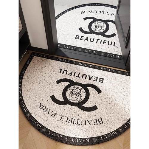 半圆高端入户门地垫门口进门脚垫子家用防滑地毯丝圈室外新款轻奢