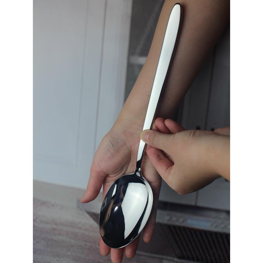 不锈钢分菜勺分餐勺公用勺子大勺家用吃面叉勺一体意面捞勺汤勺