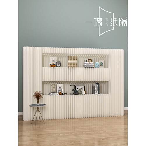 纸质屏风隔断可移动假墙储物柜墙办公隔断一室两室隔断板